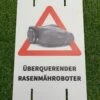 Bordje Overstekende Robotmaaier 37x23 De -Husqvarna Warnschild Kreuzungs robotermC3A4her de